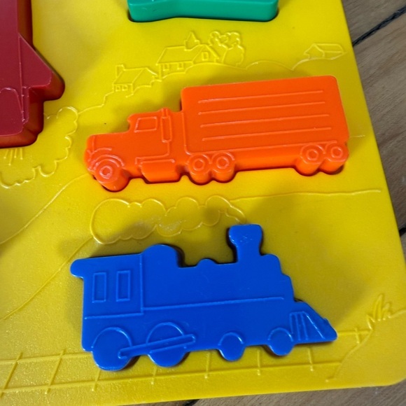 Discovery Toys PLACE & TRACE Stencil Puzzle Set 1990 Complete 3 Trays 18 Objects - Picture 11 of 12